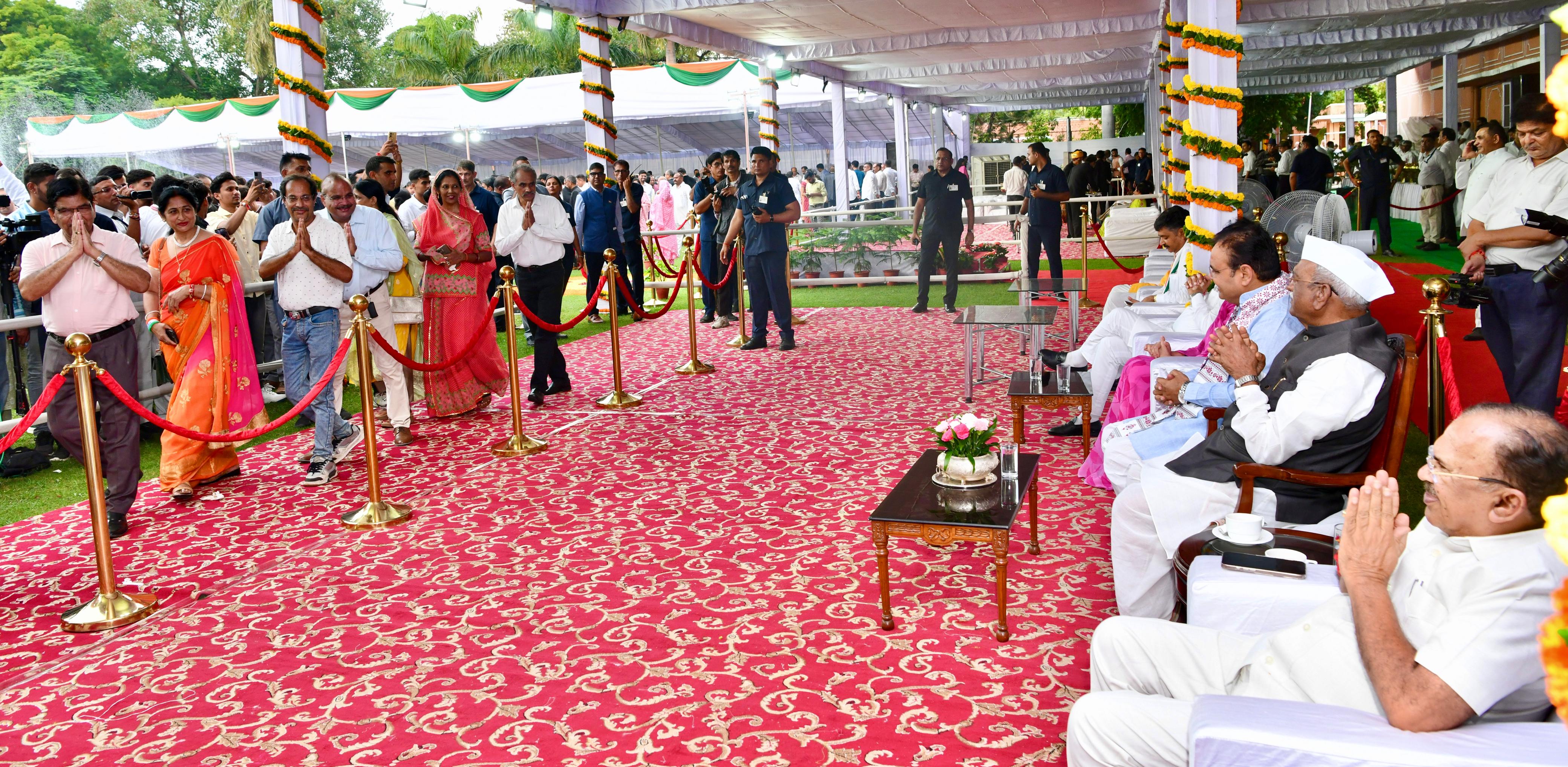 At Home at Raj Bhawan Jaipur on occassion of 79th Independence Day